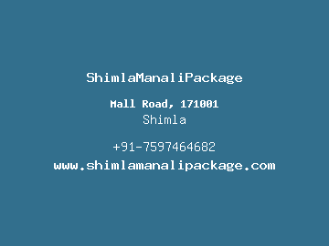 ShimlaManaliPackage, Shimla