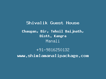 Shivalik Guest House, Manali