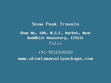 Snow Peak Travels, Kullu
