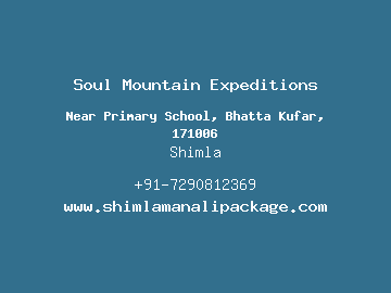 Soul Mountain Expeditions, Shimla