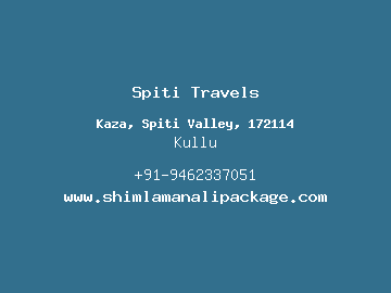 Spiti Travels, Kullu