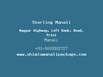 Sterling Manali, Manali