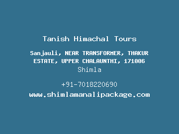 Tanish Himachal Tours, Shimla