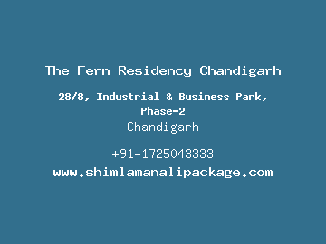 The Fern Residency Chandigarh, Chandigarh