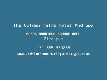 The Golden Palms Hotel And Spa, Zirakpur