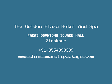 The Golden Plaza Hotel And Spa, Zirakpur