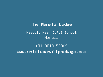 The Manali Lodge, Manali