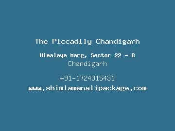 The Piccadily Chandigarh, Chandigarh