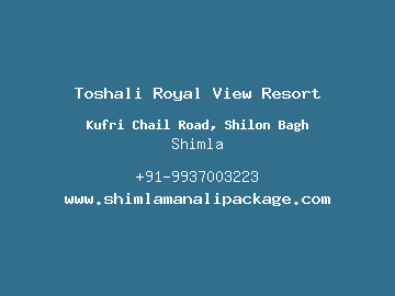 Toshali Royal View Resort, Shimla
