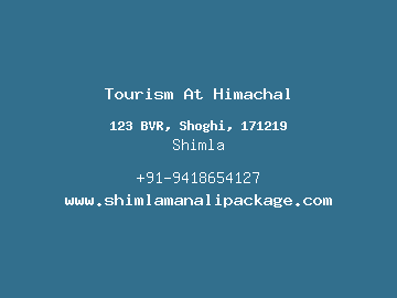 Tourism At Himachal, Shimla
