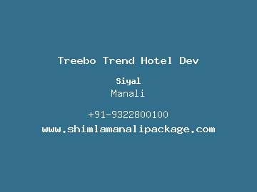 Treebo Trend Hotel Dev, Manali
