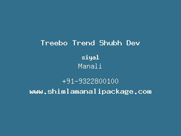 Treebo Trend Shubh Dev, Manali