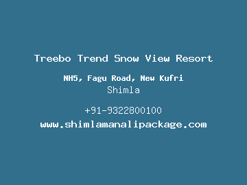 Treebo Trend Snow View Resort, Shimla