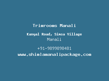 Trimrooms Manali, Manali