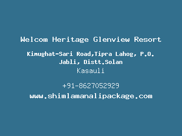 Welcom Heritage Glenview Resort, Kasauli