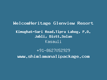 WelcomHeritage Glenview Resort, Kasauli
