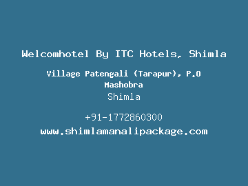 Welcomhotel By ITC Hotels, Shimla, Shimla