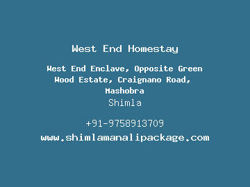 West End Homestay, Shimla