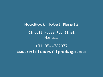 WoodRock Hotel Manali, Manali