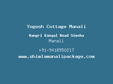 Yogesh Cottage Manali, Manali