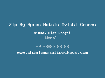 Zip By Spree Hotels Avishi Greens, Manali