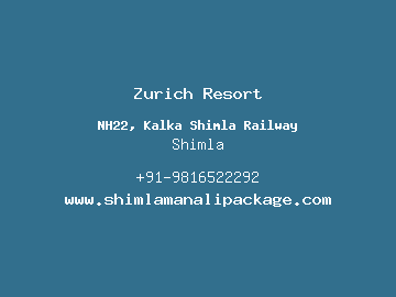 Zurich Resort, Shimla